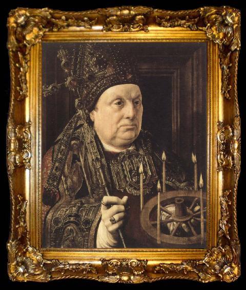 framed  Jan Gossaert Mabuse st.donatian of rheims, ta009-2